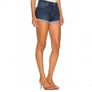 PAIGE Raw Hem High Waist Denim Shorts size 26